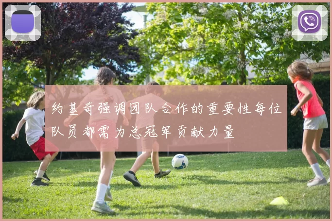 约基奇强调团队合作的重要性每位队员都需为总冠军贡献力量